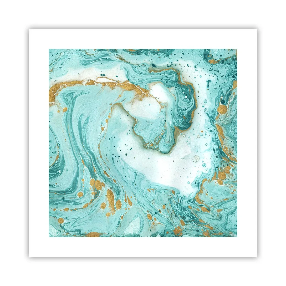 Plagát - Pod veľkou vlnou z epochy Edo - 40x40 cm