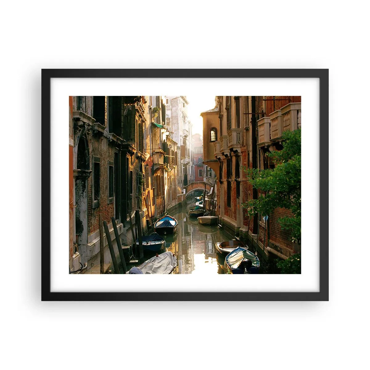 Plagát v čiernom ráme - V benátskom zákutí - 50x40 cm