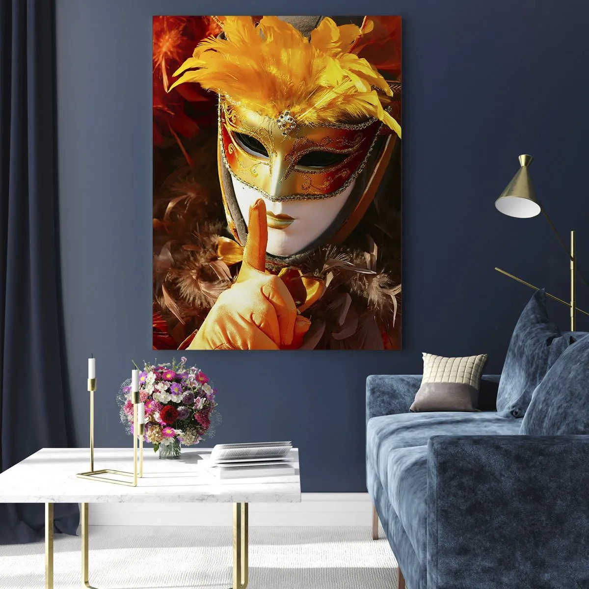 Obraz na skle - Tajomstvo je časťou hry - 50x70 cm