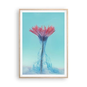 Plagát v ráme zo svetlého duba - V osviežujúcom objatí - 70x100 cm