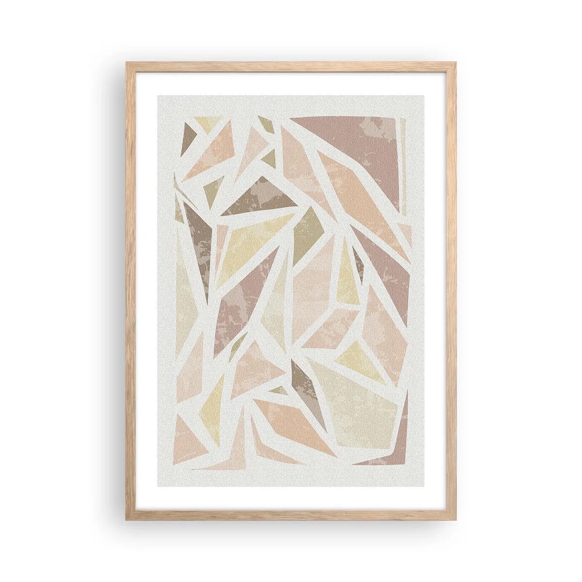 Plagát v ráme zo svetlého duba - Kompozícia: vitráž - 50x70 cm