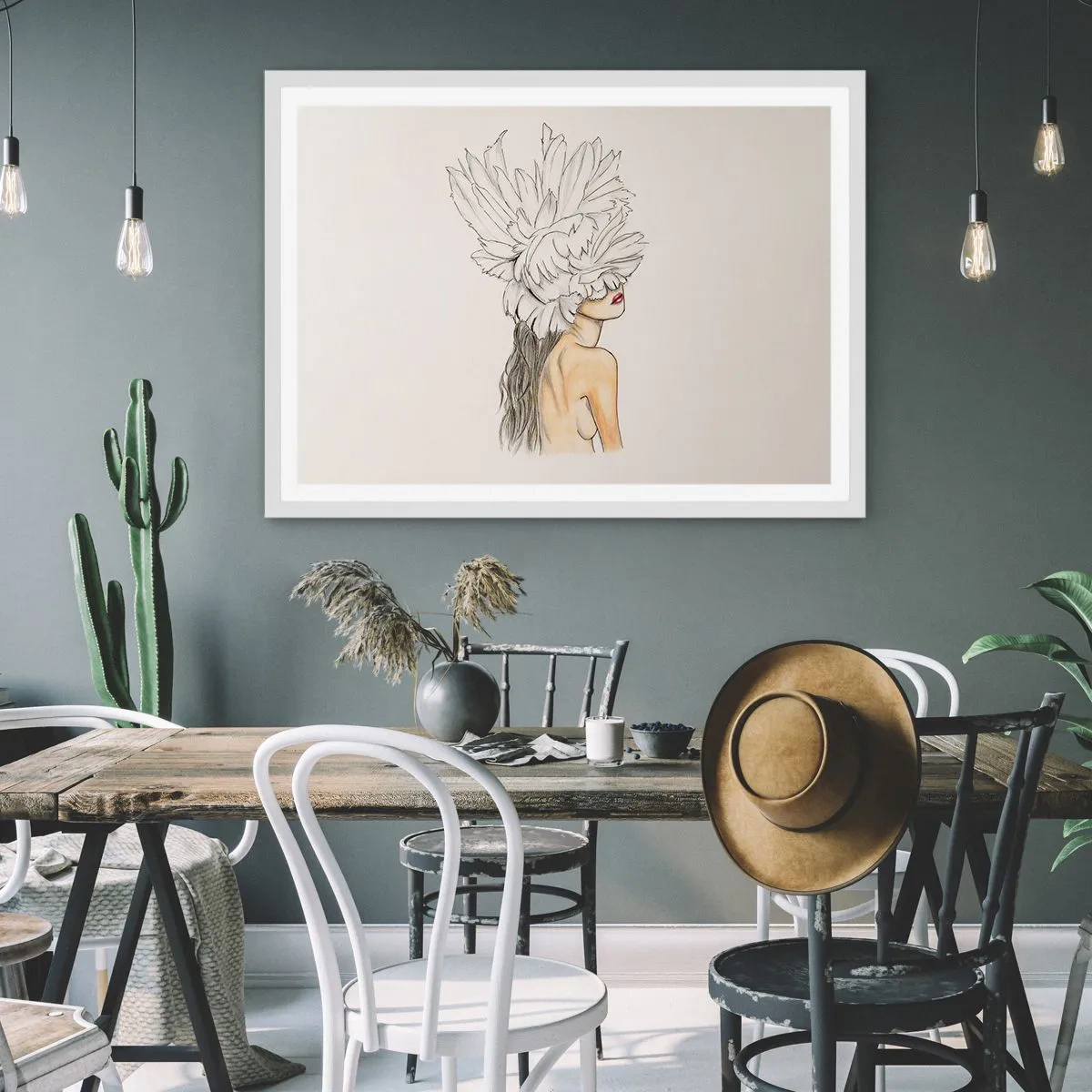 Plagát v bielom ráme - Vrchol krásy - 50x40 cm