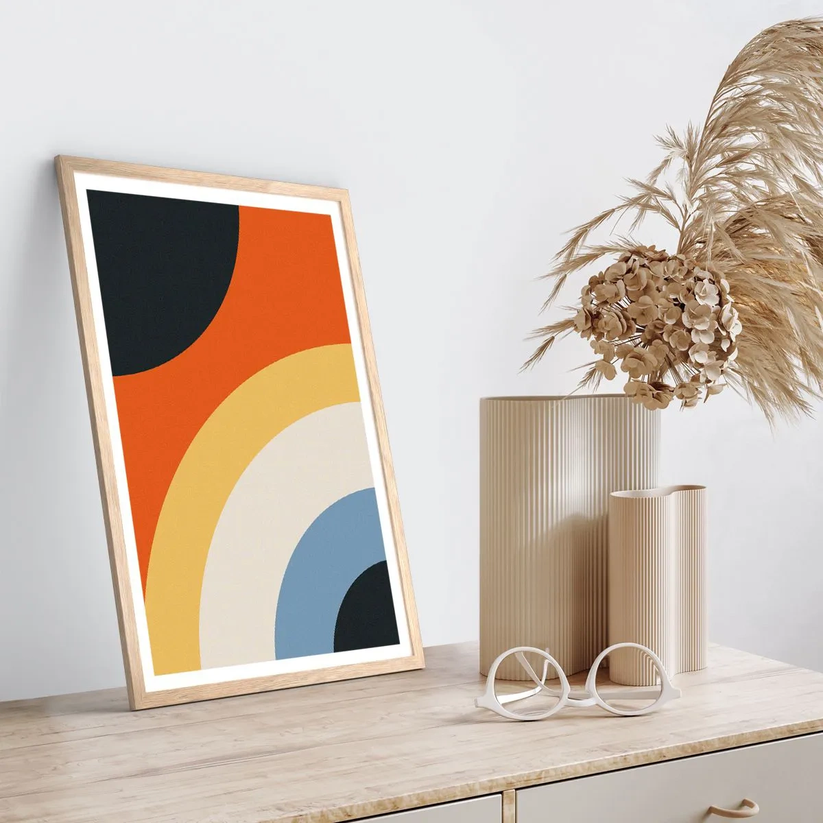 Plagát v ráme zo svetlého duba - K sebe samému - 70x100 cm