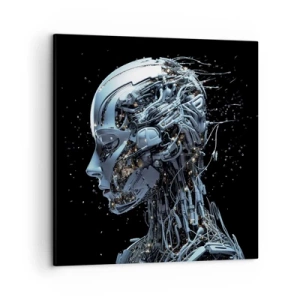Obraz na plátne - Technológia je žena - 50x50 cm