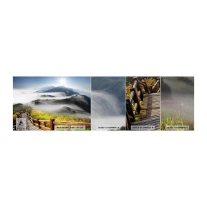 Vzorka fototapety Premium Sand - Utkané zo žiary a hmly - Krajina, hory, národný park - 100x30 cm