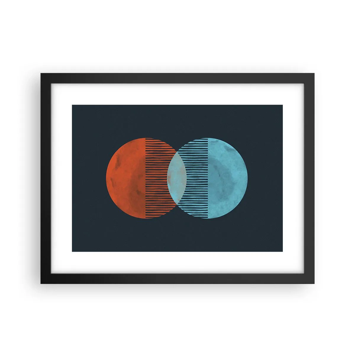 Plagát v čiernom ráme - Astronomická fantázia - 40x30 cm