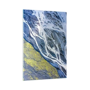 Obraz na skle - Jaskynné maľby prírody - 70x100 cm