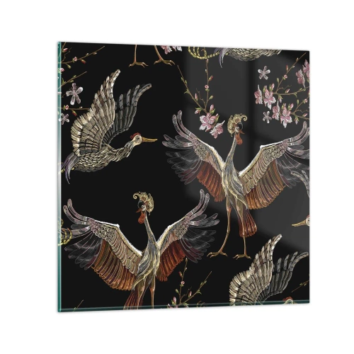 Obraz na skle - Rozprávkový vták - 50x50 cm