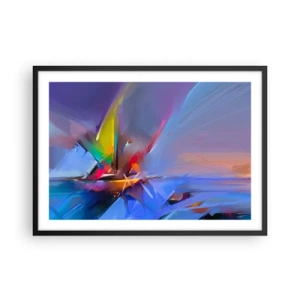 Plagát v čiernom ráme - Preletela ako vták - 70x50 cm