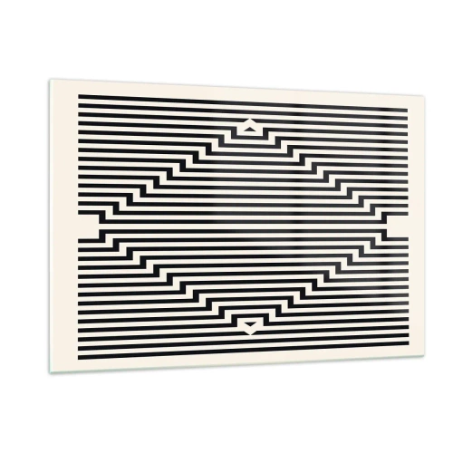 Obraz na skle - Geometrická ilúzia - 120x80 cm