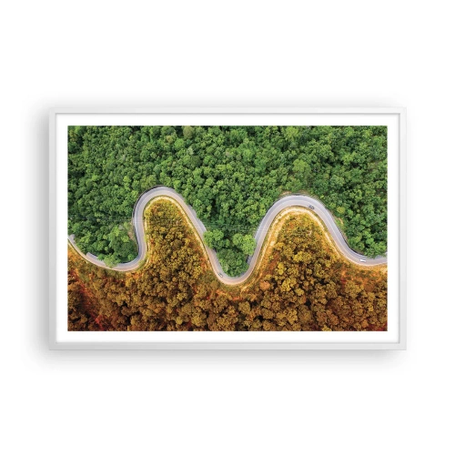 Plagát v bielom ráme - Hranice a prelomy - 91x61 cm