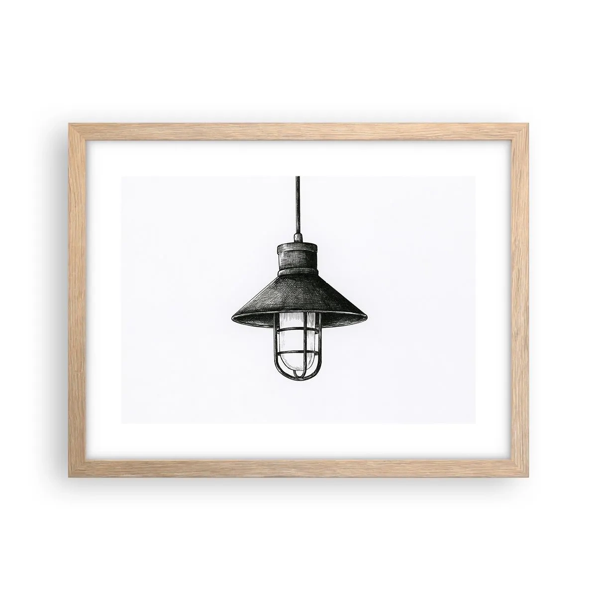 Plagát v ráme zo svetlého duba - Ako pred rokmi… - 40x30 cm