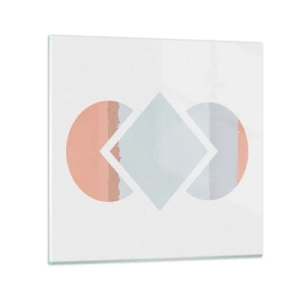 Obraz na skle - Situácia je jasná - 30x30 cm