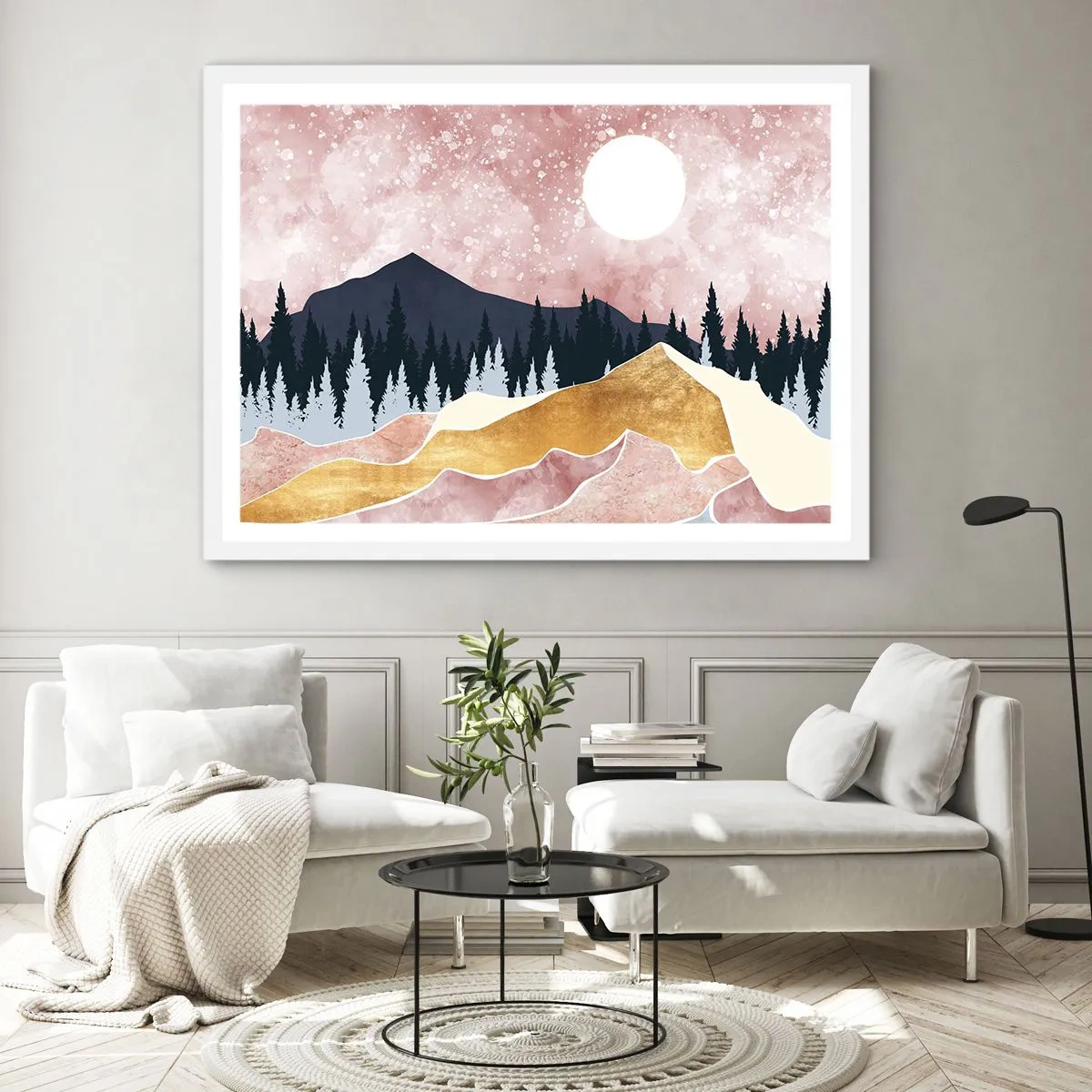 Plagát v bielom ráme - Nočná hliadka - 91x61 cm