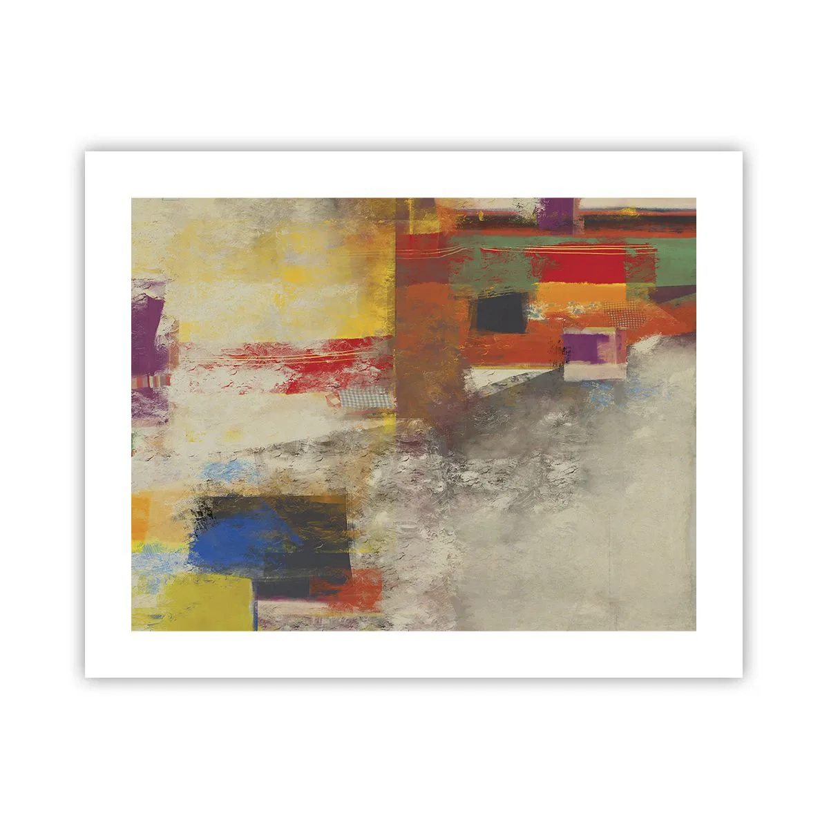Plagát - Geometria farieb - 50x40 cm
