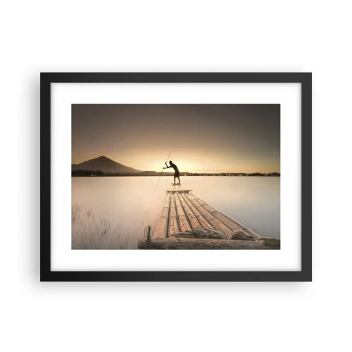 Plagát v čiernom ráme - Pred odpočinkom - 40x30 cm