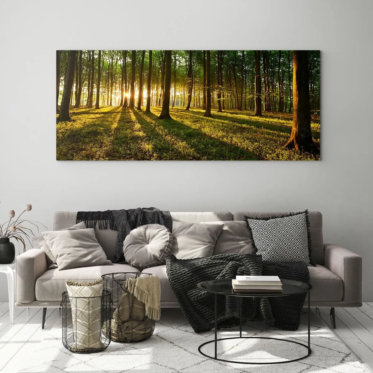 Obraz na skle - Fotografie všetkých jarí - 90x30 cm