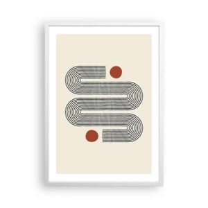 Plagát v bielom ráme - Od začiatku do konca - 50x70 cm