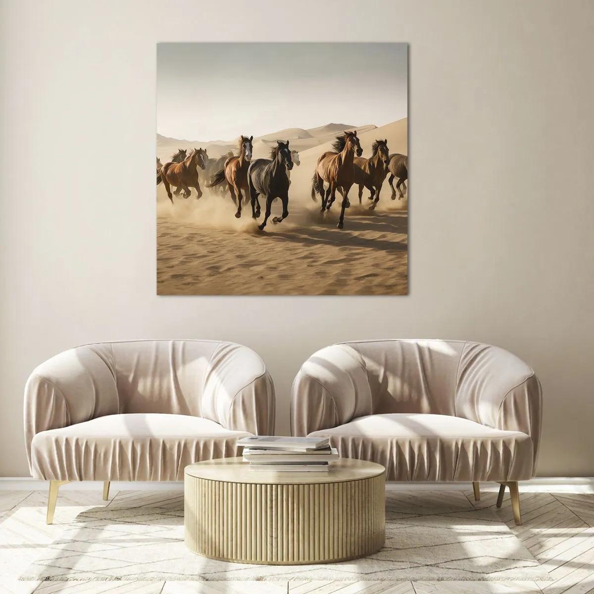 Obraz na skle - Voľné ako vietor - 60x60 cm