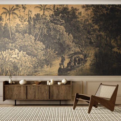 Fototapeta Standard Eco - Výlet k zdroju - Džungle, Amazónia, trópy - 250x175 cm