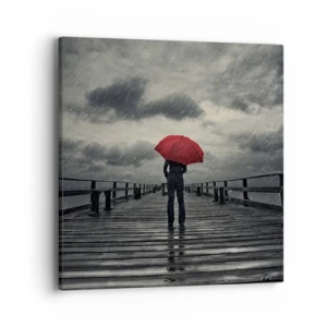 Obraz na plátne - Nevadí, že prší - 40x40 cm