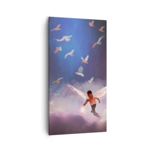 Obraz na plátne - Treba mať odvahu a predstavivosť - 55x100 cm