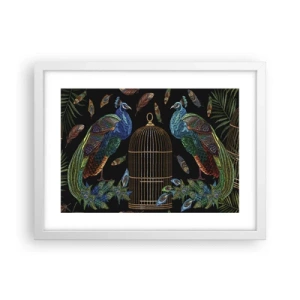 Plagát v bielom ráme - V kráľovskom rúchu - 40x30 cm