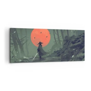 Obraz na plátne - Bojovník červeného mesiaca - 100x40 cm