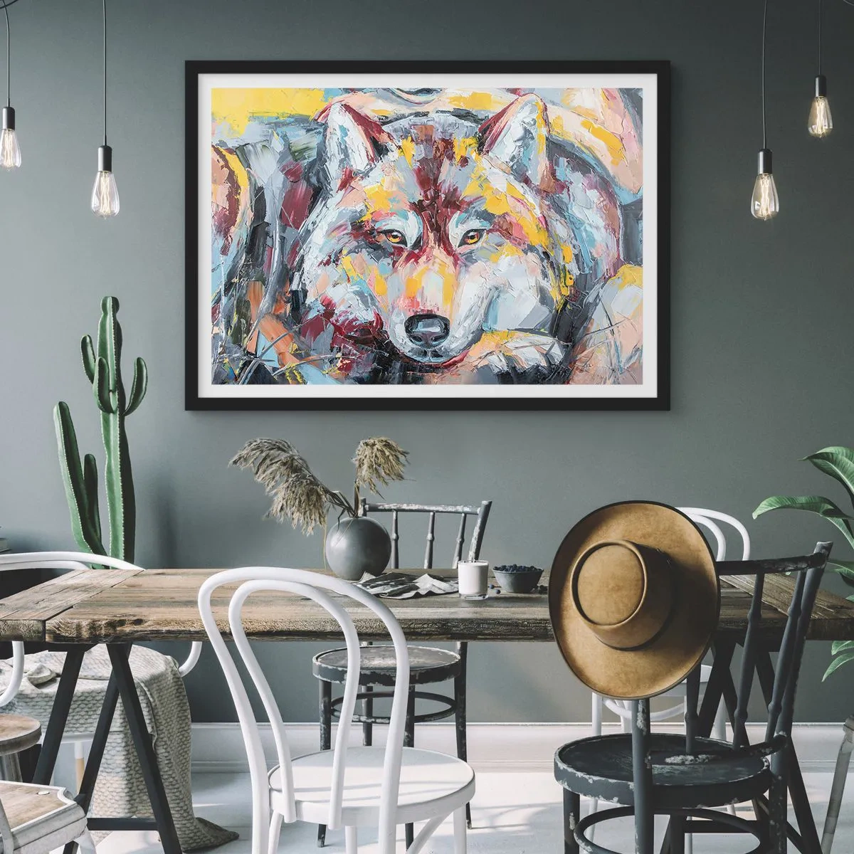 Plagát v čiernom ráme - Pokoj medzi blízkymi - 70x50 cm
