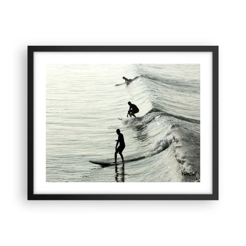 Plagát v čiernom ráme - Vlne v ústrety - 50x40 cm