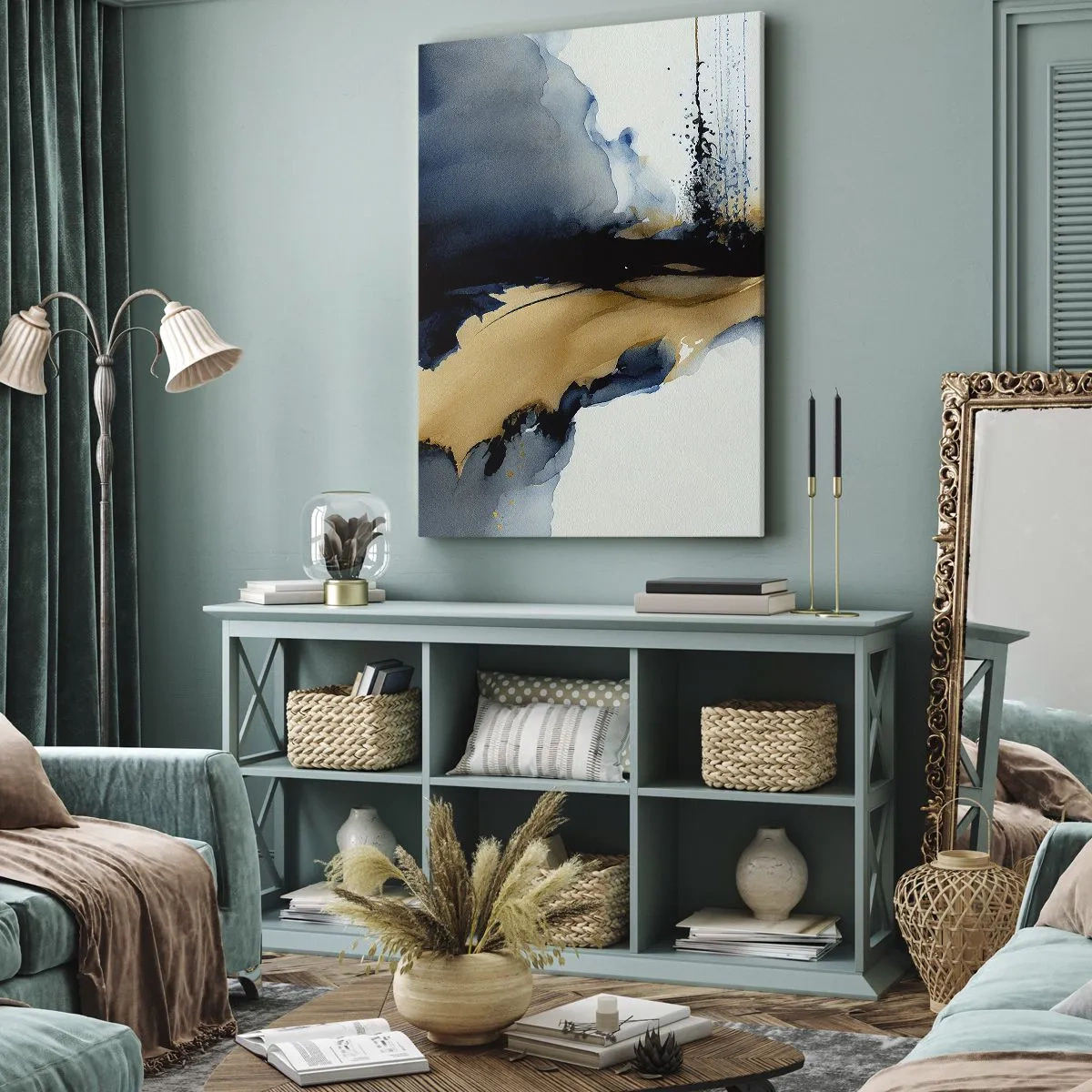 Obraz na plátne - Za závojom - 45x80 cm