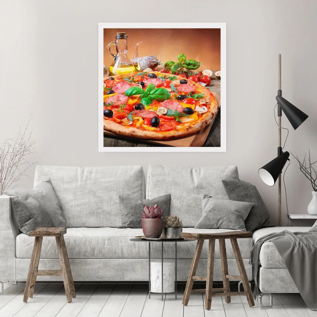 Plagát - So skutočne talianskou chuťou - 40x40 cm