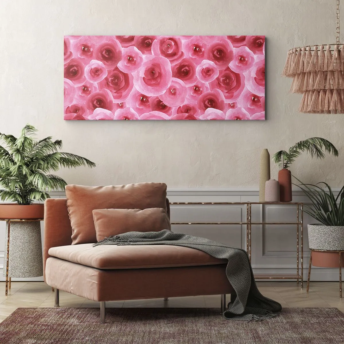 Obraz na plátne - Ruže dole aj hore - 100x40 cm