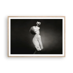 Plagát v ráme zo svetlého duba - Excentrická elegancia - 100x70 cm