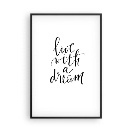 Plagát v čiernom ráme - Of course - 61x91 cm