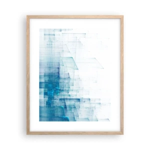 Plagát v ráme zo svetlého duba - Ako sa stal priestor - 40x50 cm