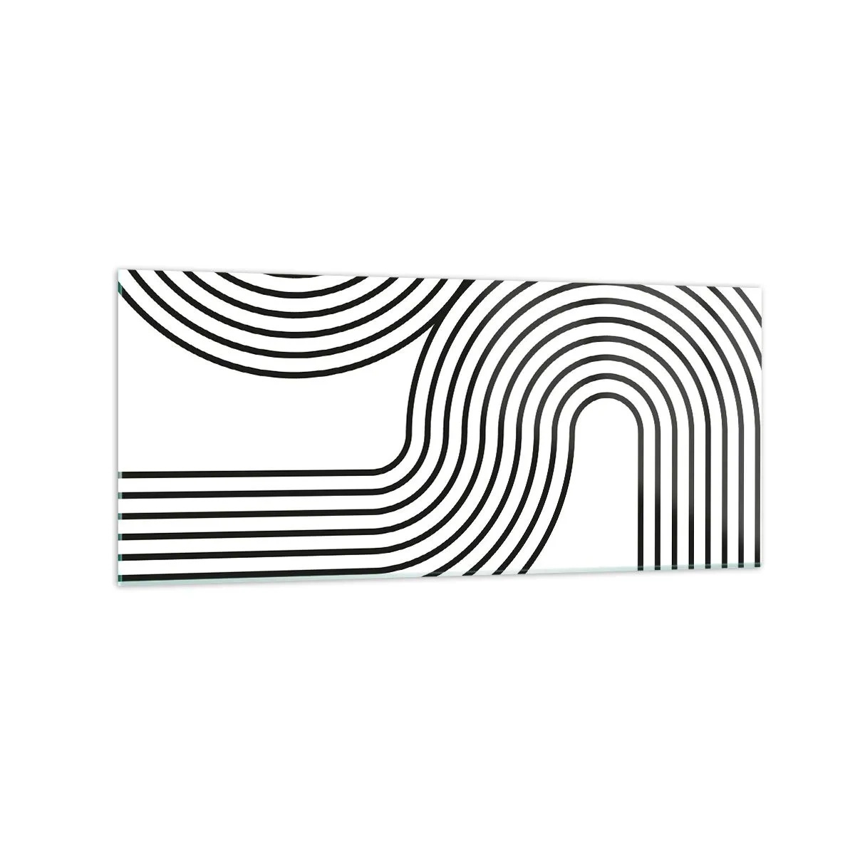 Obraz na skle - V zákrute - 120x50 cm