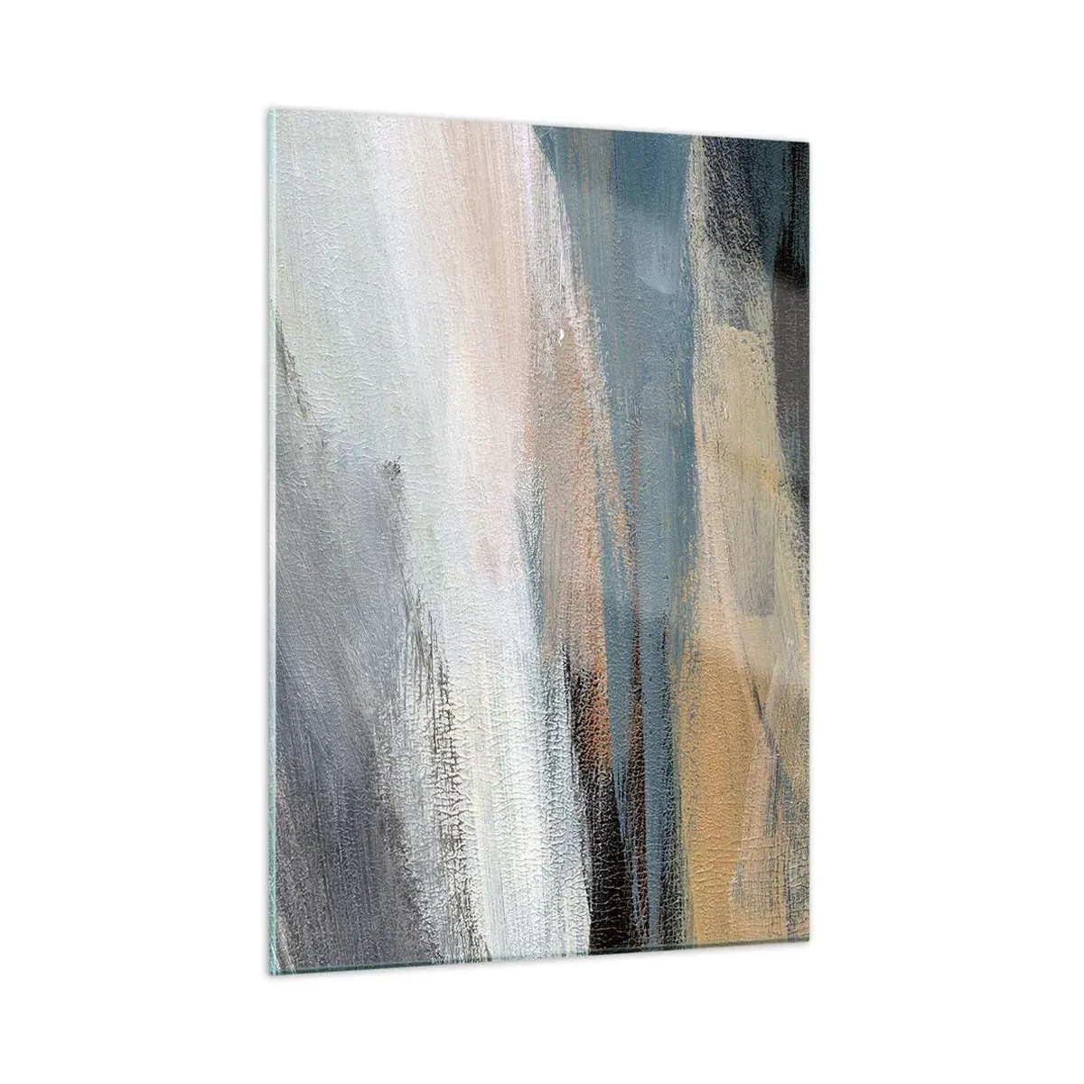 Obraz na skle - Abstrakcia: severná krajina - 50x70 cm