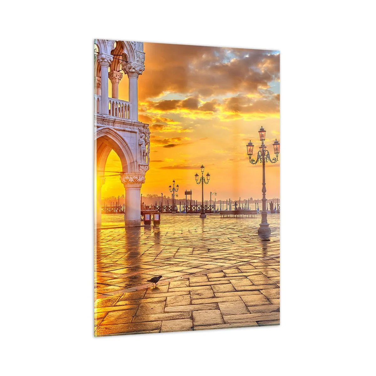 Obraz na skle - Kde sú všetci? - 50x70 cm