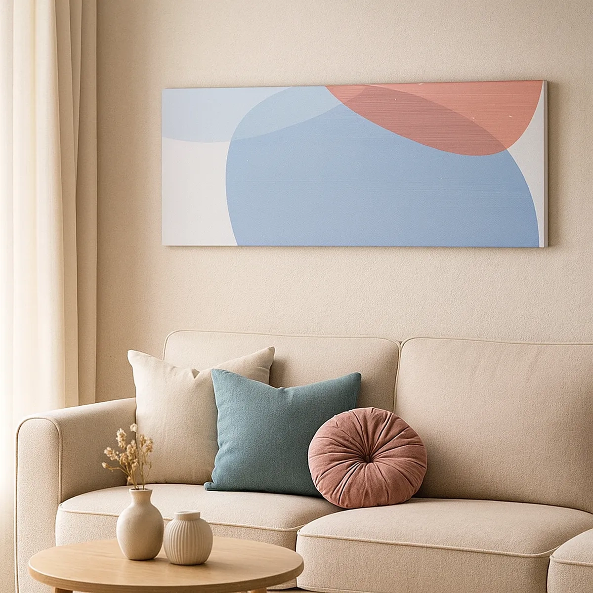 Obraz na plátne - Pastelové vzťahy - 30x30 cm