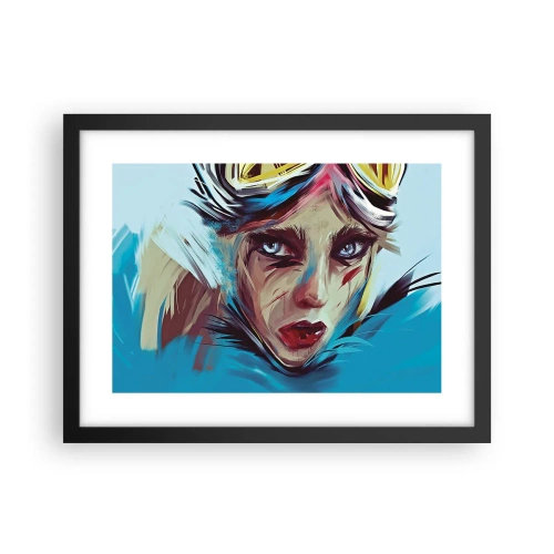 Plagát v čiernom ráme - Silničná bojovníčka - 40x30 cm