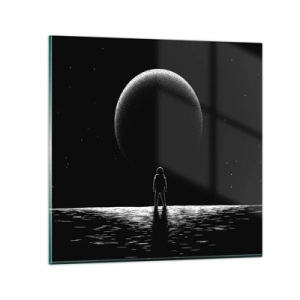 Obraz na skle - Tvári v tvár - 40x40 cm