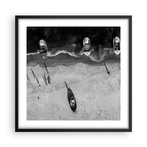 Plagát v čiernom ráme - Ešte na brehu… - 50x50 cm