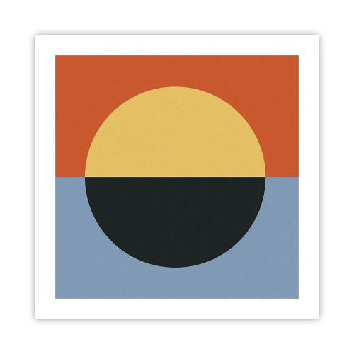 Plagát - Kompozícia tepla a chladu - 50x50 cm