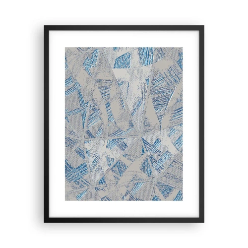 Plagát v čiernom ráme - V šedo-modrom labyrinte - 40x50 cm
