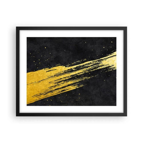 Plagát v čiernom ráme - Skok do hyperpriestoru - 50x40 cm