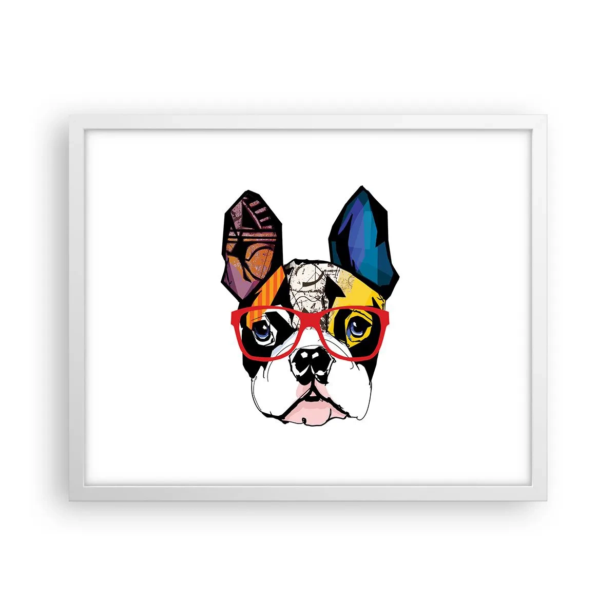 Plagát v bielom ráme - Intelektuál - 50x40 cm