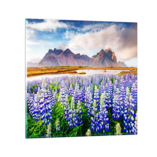 Obraz na skle - Sila a prísnosť vedľa miernosti - 50x50 cm