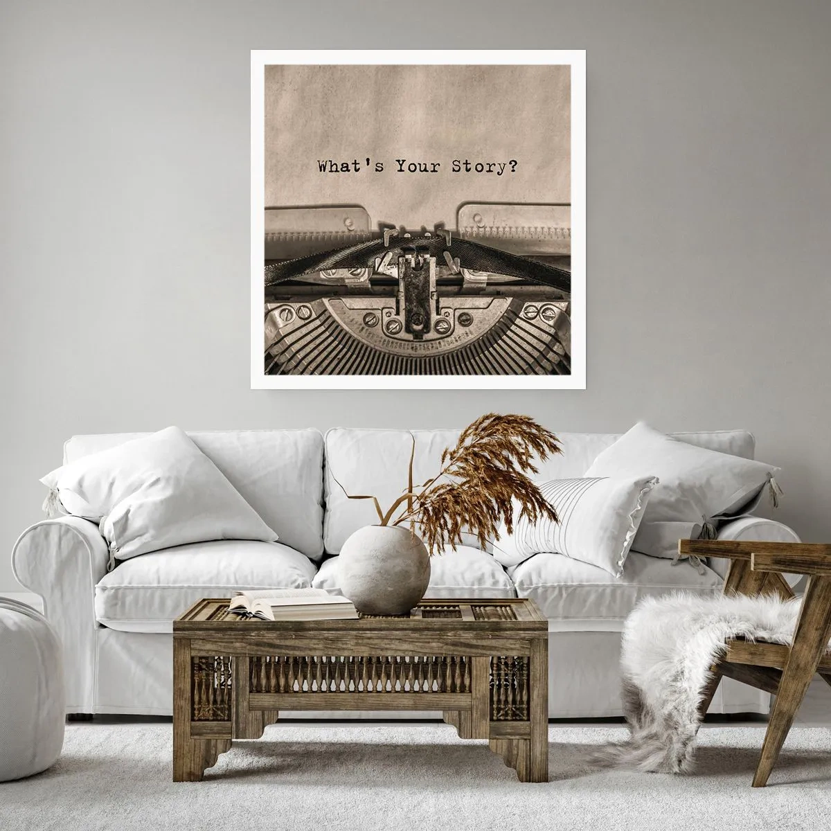 Plagát - Povedz mi - 30x30 cm