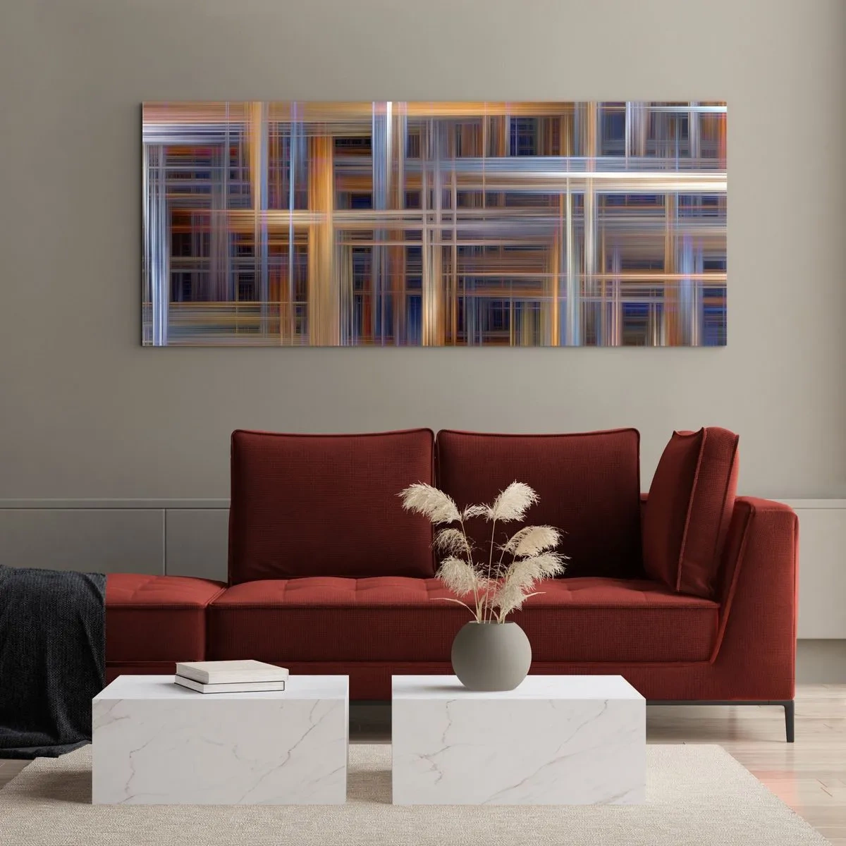 Obraz na skle - Utkané zo svetla - 100x40 cm